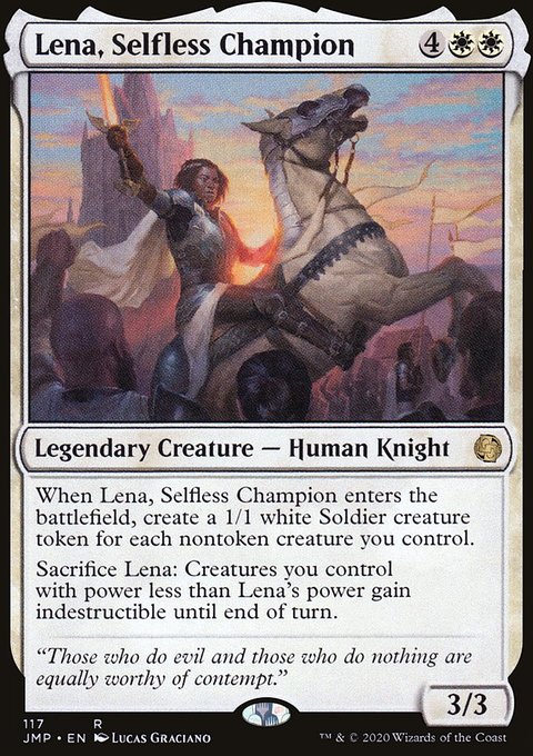 Lena, Selfless Champion